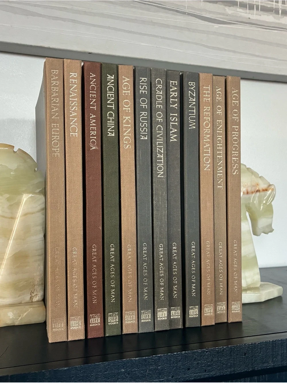 Vintage 1960s Time-Life Books Great Ages of Man Decorative Book Set